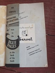 Servel Gas Refrigerator Operating Instruction How to Use Recipes 1947 c1940 8×5
