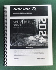 2024 Can-Am Commander MAX XT 1000R Owner’s Manual: 244 Pages & Protective Covers