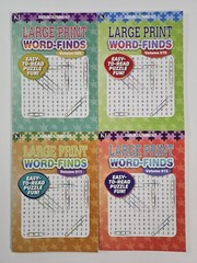 4 New Large Print Word-Finds Puzzle Books Kappa Games Vol #509-512~ Search,Hunt